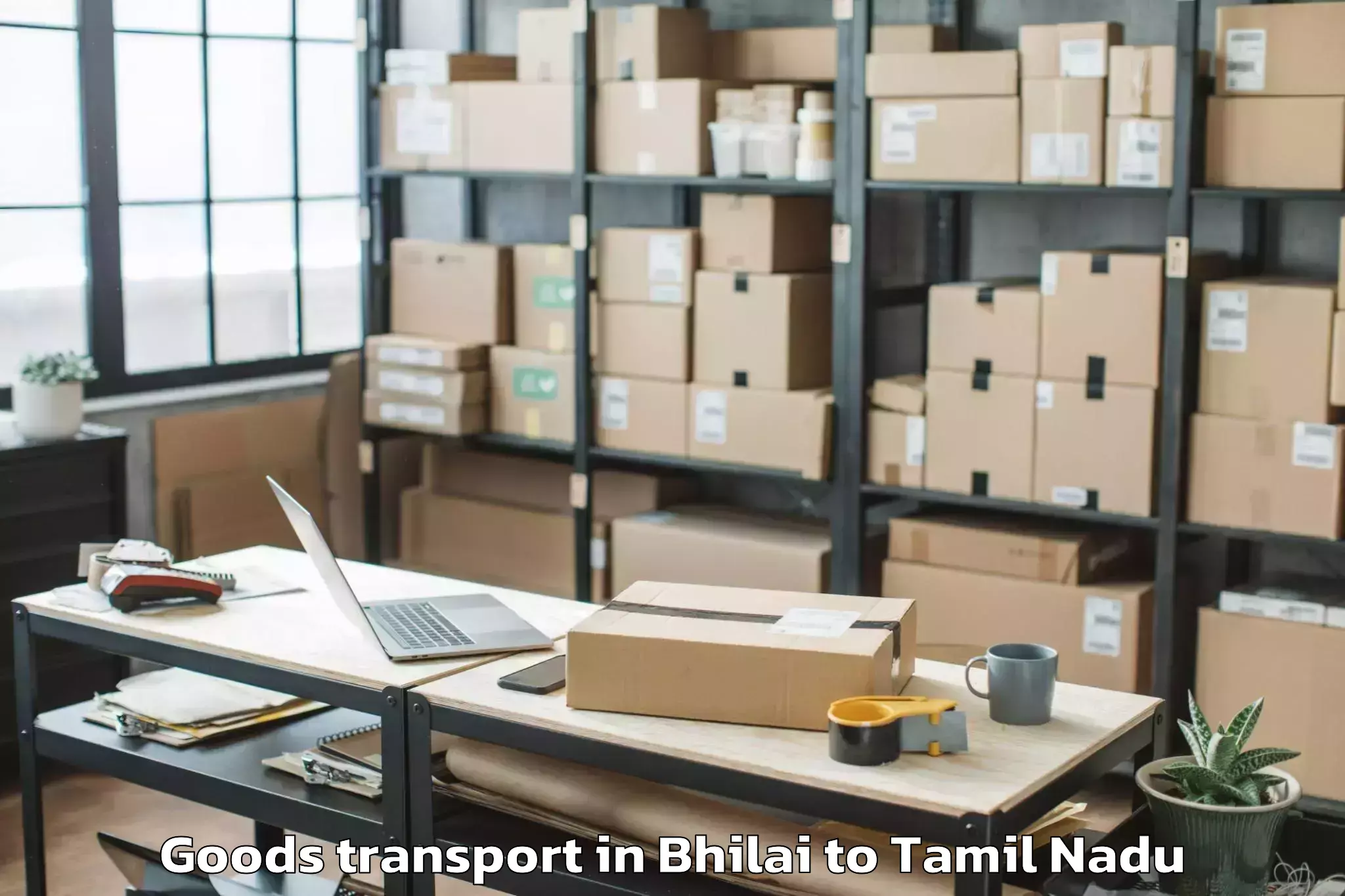 Trusted Bhilai to Veppanthattai Goods Transport